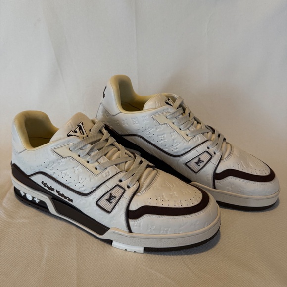 LV Louis Vuitton Trainer Sneakers Men’s 8 1ACR5k - Picture 7 of 9